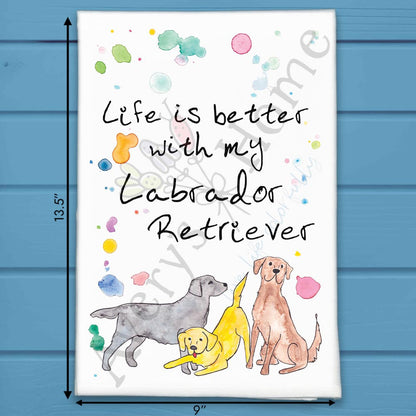 Labrador Tea Towel – Loyal Family Dog Gift