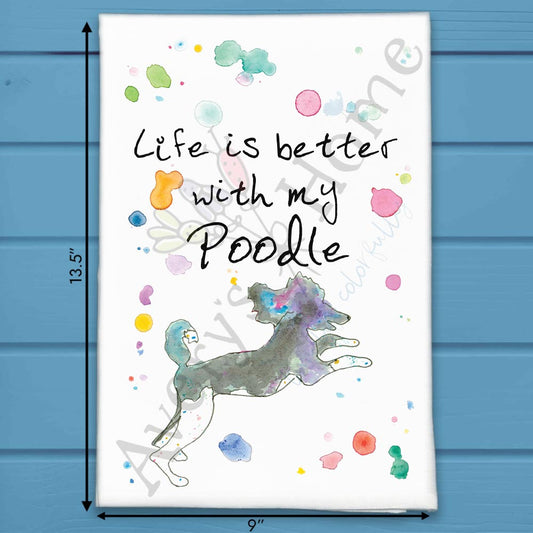 Poodle Tea Towel – Fancy Floof Companion