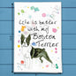 Boston Terrier Tea Towel – Bug Eyes & Charm