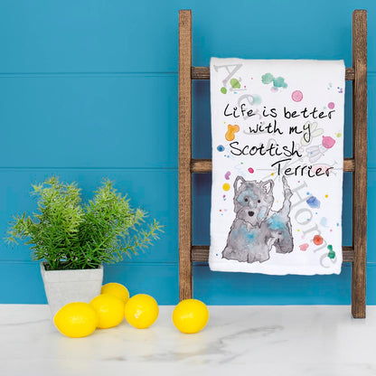 Scottie Dog Tea Towel – Bearded Buddy Gift