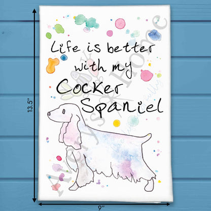 Cocker Spaniel Tea Towel – Floppy-Eared Friend