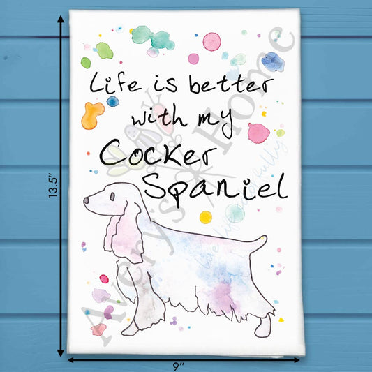 Cocker Spaniel Tea Towel – Floppy-Eared Friend