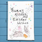 Bunny Kisses Tea Towel – Easter Wishes Gift