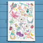 Gnomes & Mushrooms Tea Towel – Garden Spring Decor