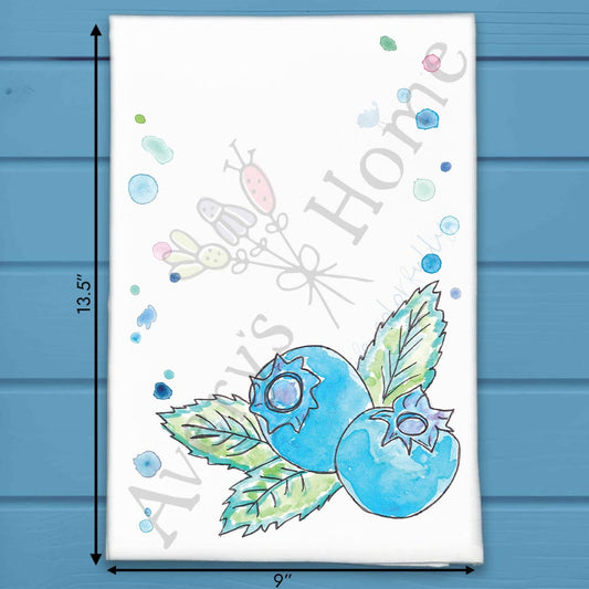 Blueberry Festival Tea Towel – Fruit Decor Gift