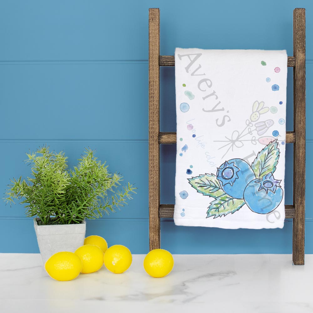 Blueberry Festival Tea Towel – Fruit Decor Gift