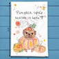 Pumpkin Spice Season Tea Towel – Autumn Favorite Gift