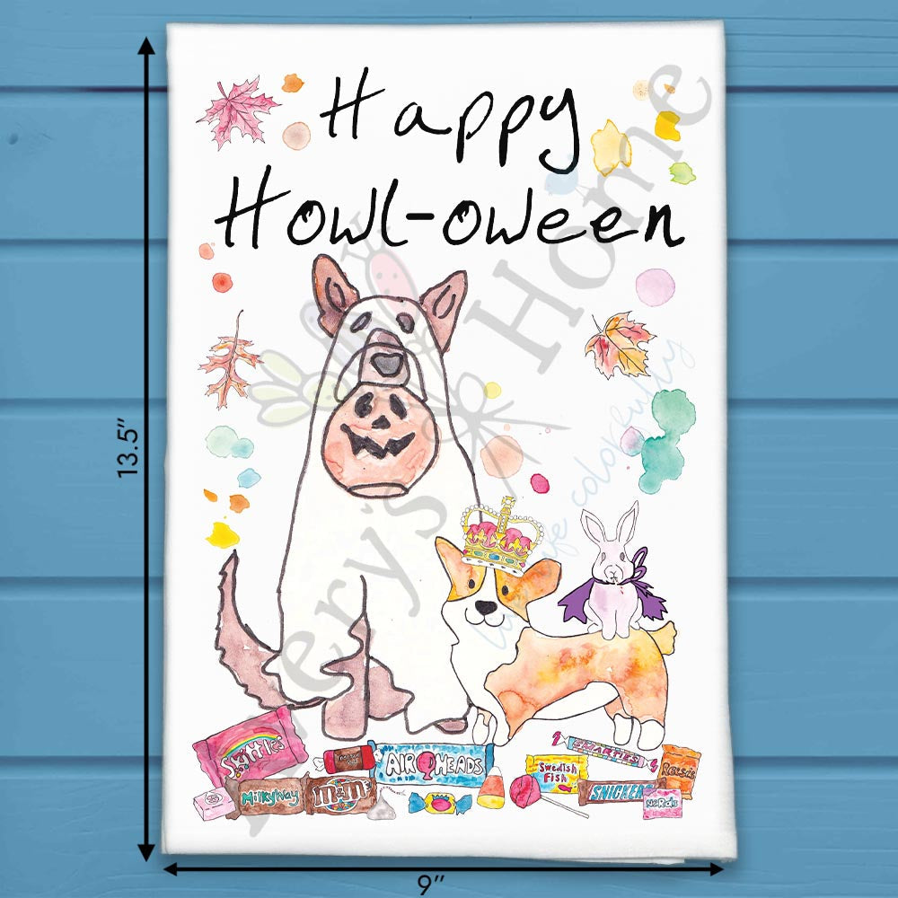 Halloween Dogs Tea Towel – Spooky Pup Fun