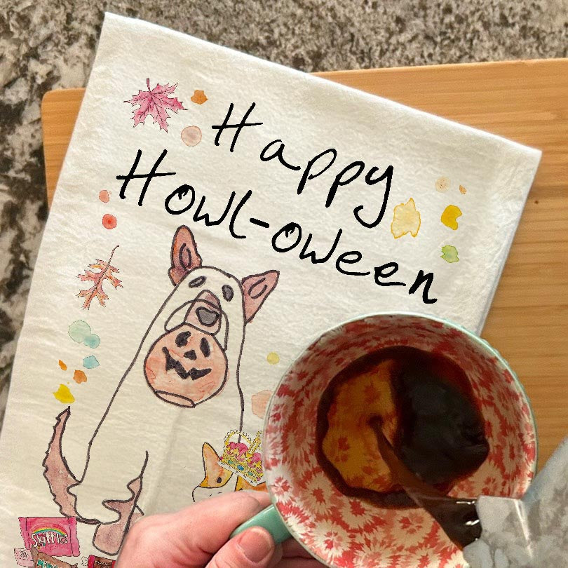 Halloween Dogs Tea Towel – Spooky Pup Fun