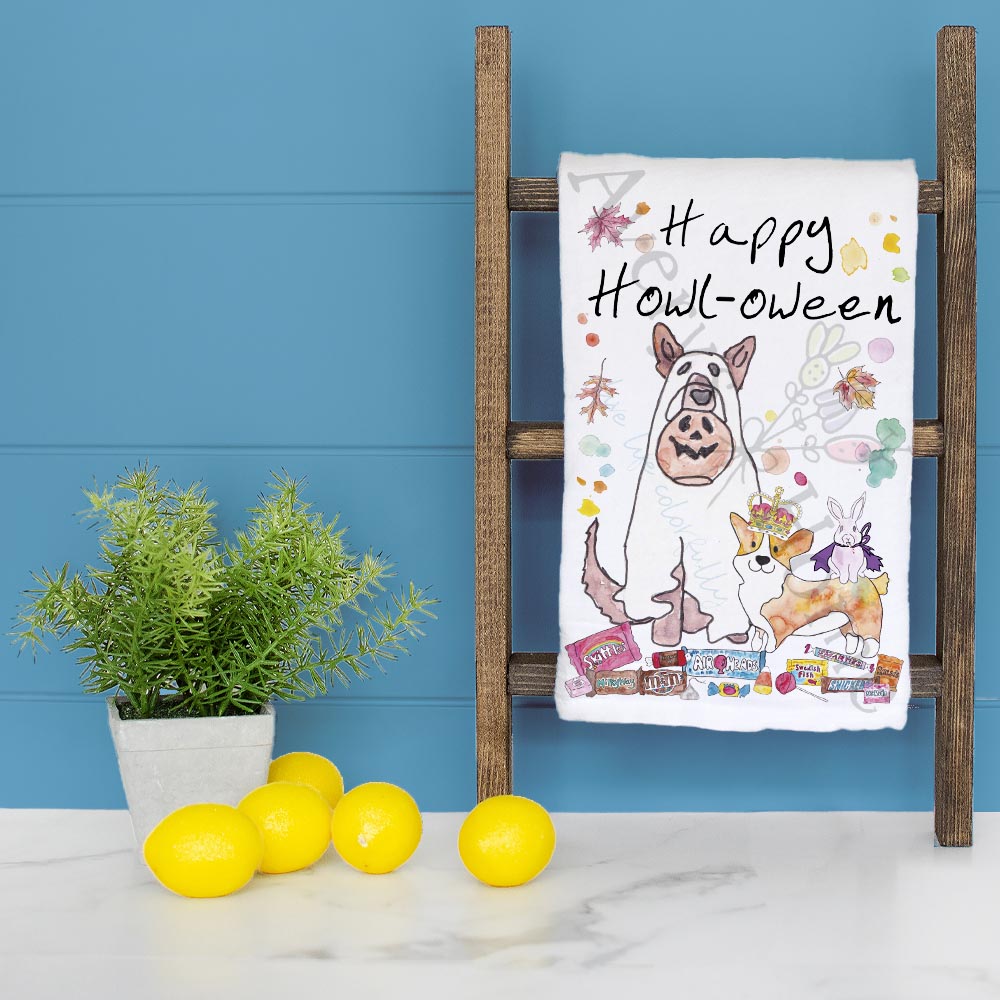 Halloween Dogs Tea Towel – Spooky Pup Fun