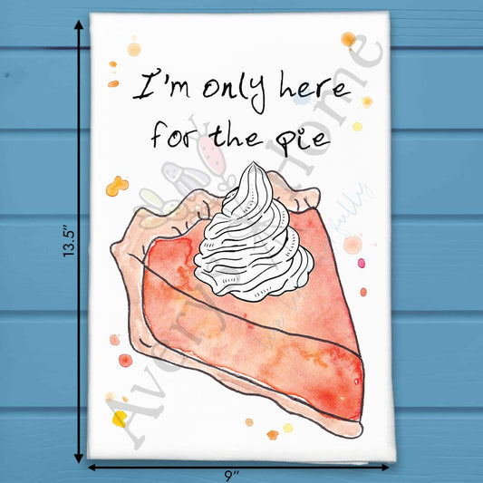 Pumpkin Pie Tea Towel – Dessert Humor Decor