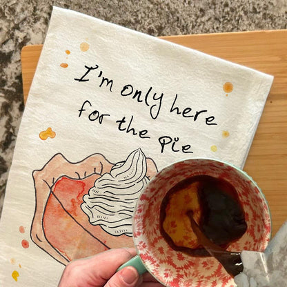 Pumpkin Pie Tea Towel – Dessert Humor Decor