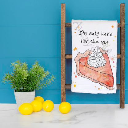 Pumpkin Pie Tea Towel – Dessert Humor Decor