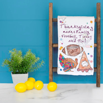 Family & Football Tea Towel – Game Day Decor