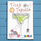 Tricks or Tequila Tea Towel – Halloween Margarita Gift