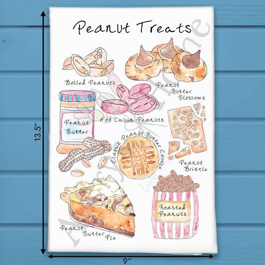 Peanut Snack Tea Towel – Southern Kitchen Decor