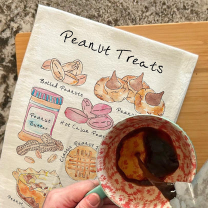 Peanut Snack Tea Towel – Southern Kitchen Decor