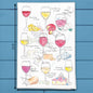 Wine & Cheese Pairing Tea Towel – Gourmet Host Gift