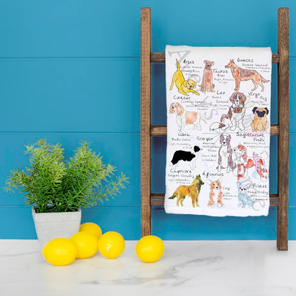 Zodiac Dog Tea Towel – Astrology Pet Gift