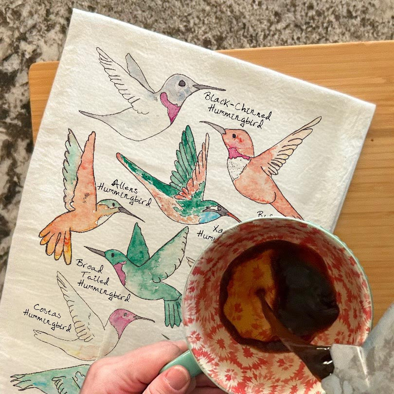 Hummingbirds of North America Tea Towel – Birdwatcher Gift