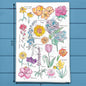Summer Flowers Tea Towel – Colorful Garden Gift