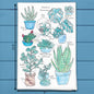 Succulent Collection Tea Towel – Plant Lover Gift