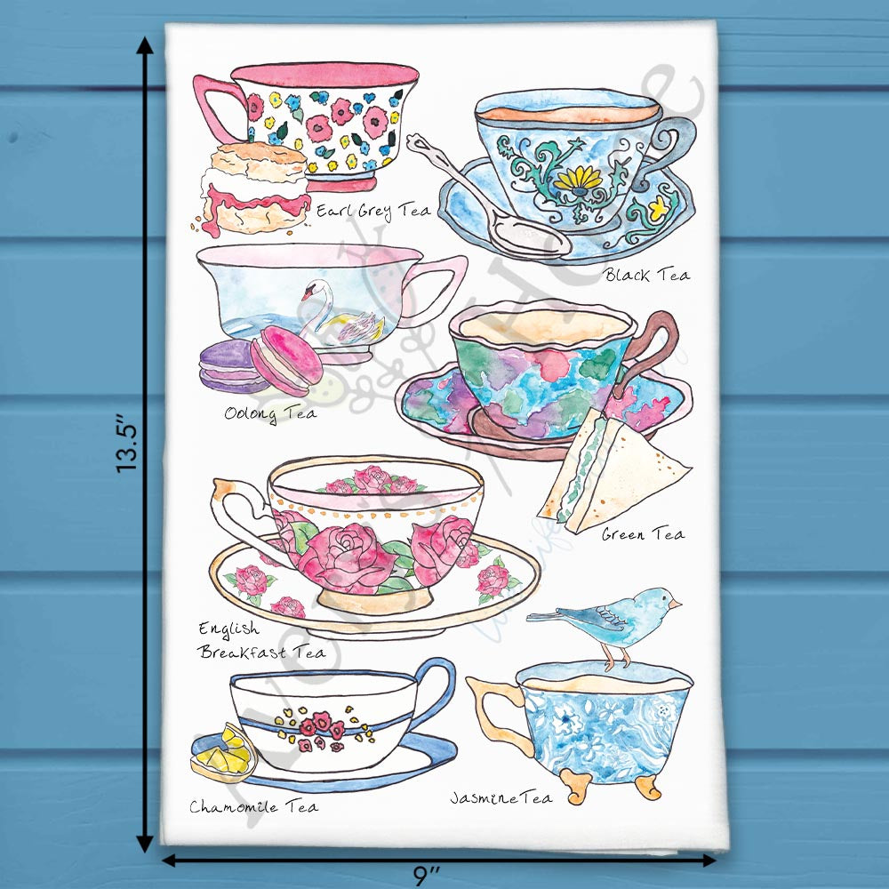 Tea Room Customizable Tea Towel – Elegant Beverage Decor