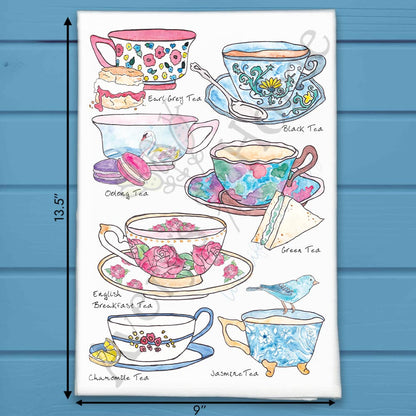 Tea Room Customizable Tea Towel – Elegant Beverage Decor