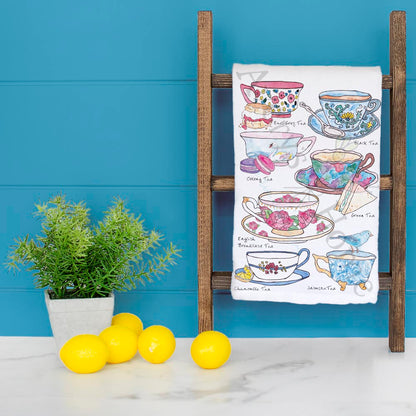 Tea Room Customizable Tea Towel – Elegant Beverage Decor