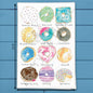 Donut Flavors Tea Towel – Sweet Kitchen Gift