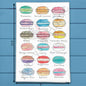 Macaron Cookie Tea Towel – French Bakery Decor