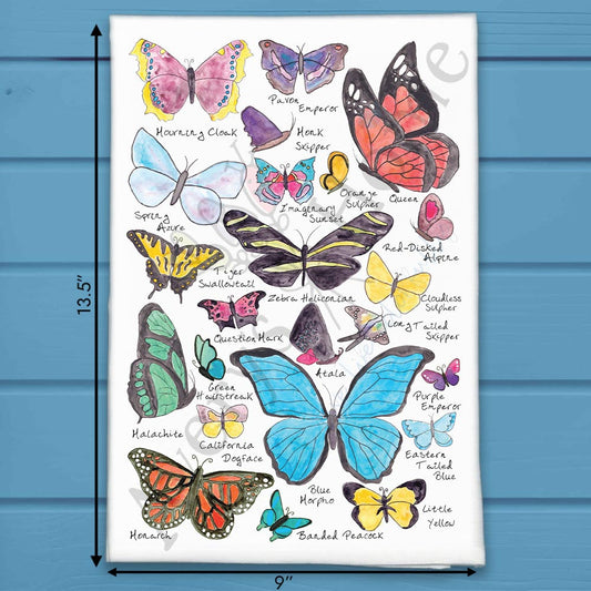 Butterflies of the USA Tea Towel – Collector Garden Decor