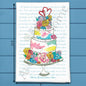 Wedding Cake Tea Towel – Elegant Bridal Decor