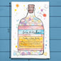 Gratitude in a Bottle Tea Towel – Thankful Gift
