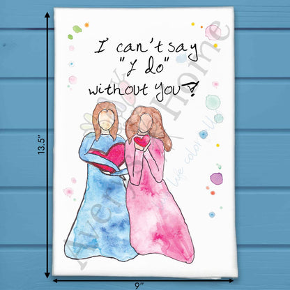 Bridesmaid Ask Tea Towel – Proposal Gift