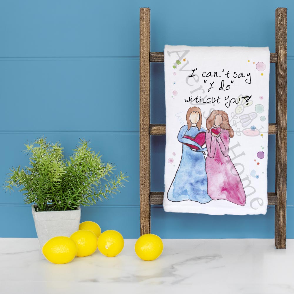 Bridesmaid Ask Tea Towel – Proposal Gift