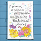 Will You Be My Bridesmaid Tea Towel – Proposal Gift