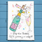 Pop the Bubbly Hubby Tea Towel – Engagement Celebration
