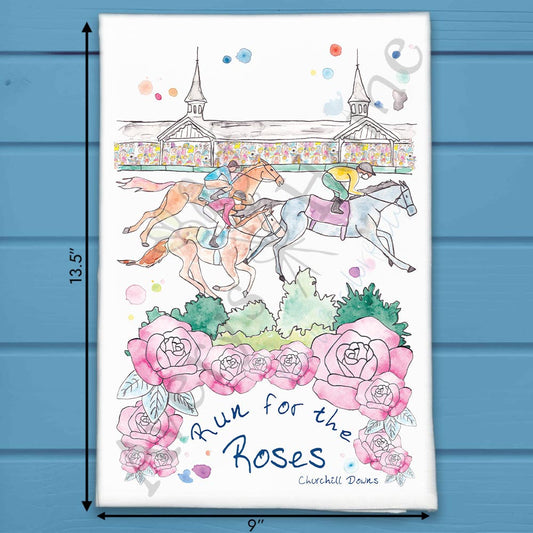Kentucky Derby Tea Towel – Churchill Downs Party Decor