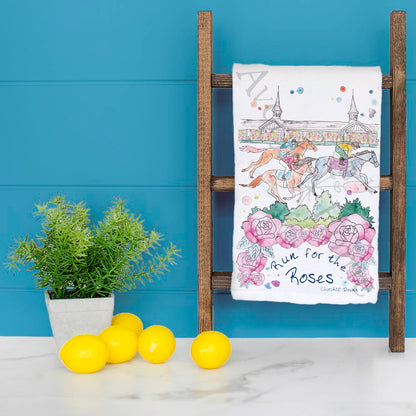 Kentucky Derby Tea Towel – Churchill Downs Party Decor