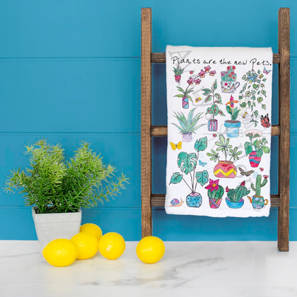 Plants Are the New Pets Tea Towel – Funny Plant Parent Gift