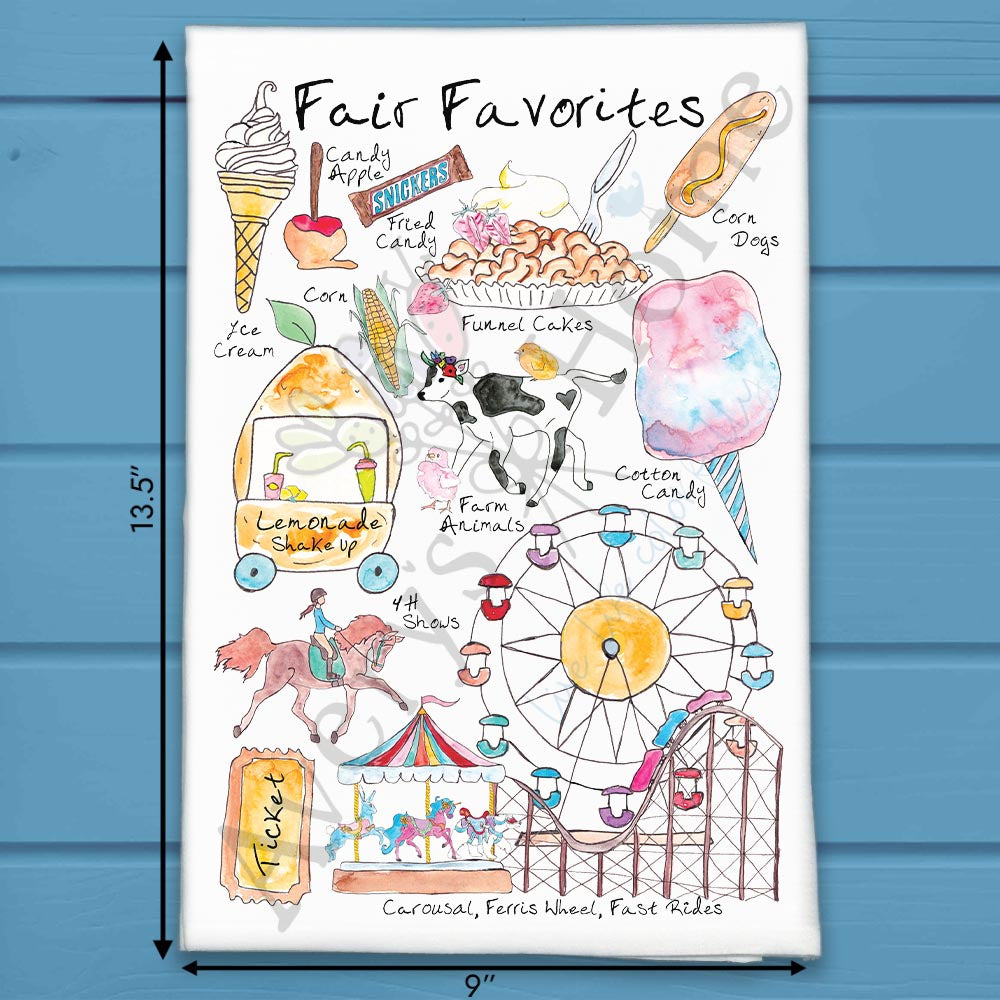 State Fair Favorites Tea Towel – County Festival Decor