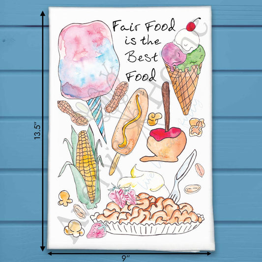 Fair Food Tea Towel – Festival Favorite Decor