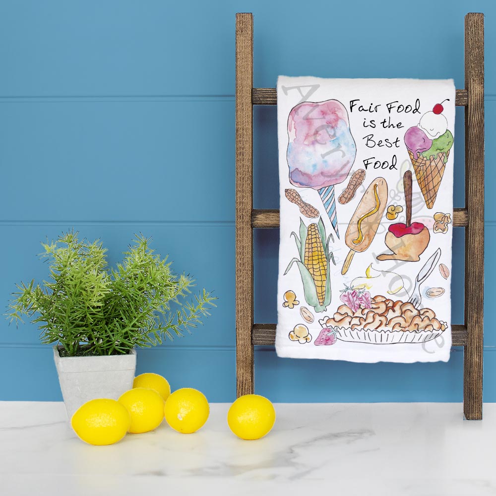 Fair Food Tea Towel – Festival Favorite Decor