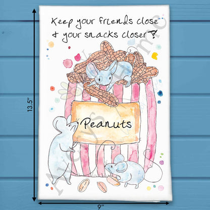 Snack Shelf Tea Towel – Funny Kitchen Humor
