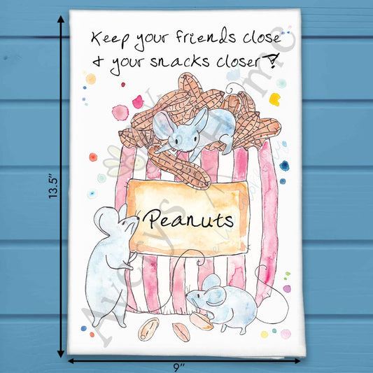 Snack Shelf Tea Towel – Funny Kitchen Humor