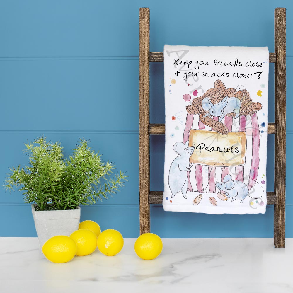 Snack Shelf Tea Towel – Funny Kitchen Humor