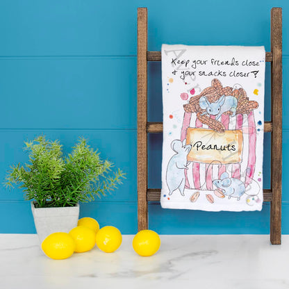 Snack Shelf Tea Towel – Funny Kitchen Humor