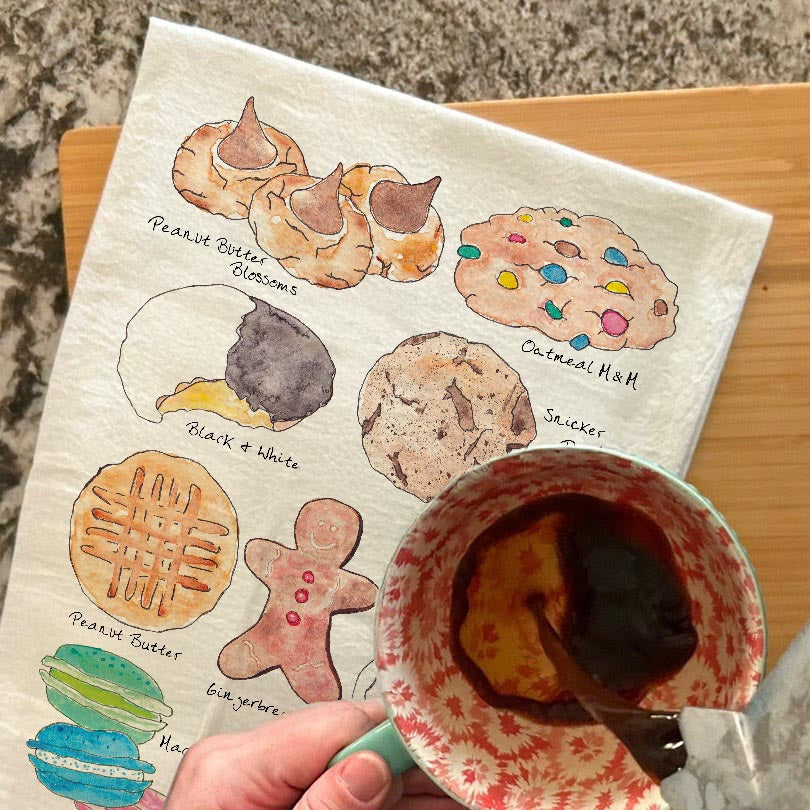 Favorite Cookies Tea Towel – Baked Treat Decor