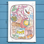 Charcuterie Board Tea Towel – Gourmet Entertaining Decor